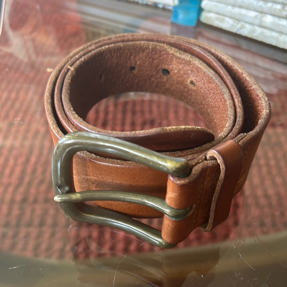Brown Leather and Brass Banana Republic Men’s Belt
